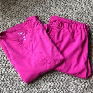 Set of pink scrubs! Nrg brand